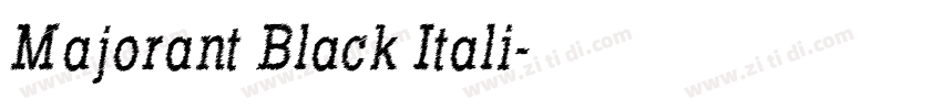 Majorant Black Itali字体转换